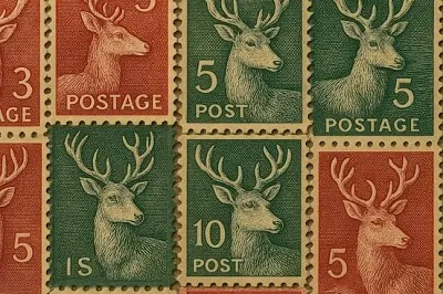 Vintage postage stamps
