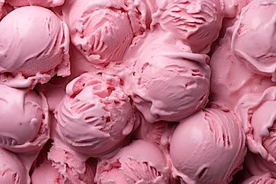 Pink Strawberry Ice Cream