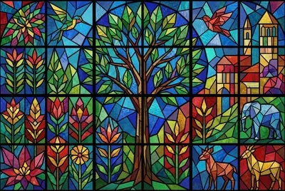 Stained-glass Patterns jigsaw puzzle