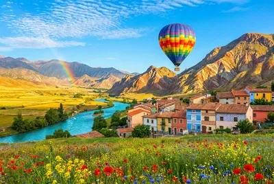 Luci notturne calde del paesaggio