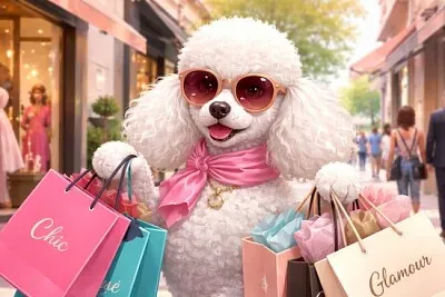 פאזל של Fashionable poodle
