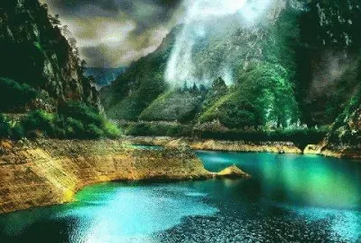 Canyon Piva, na BÃ³snia e Herzegovina.