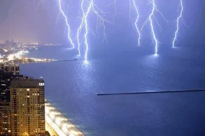 pic 41 dancing lightning on water jigsaw puzzle