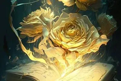 Rosas blancas fantasía