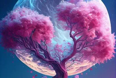 La Luna y El Cerezo