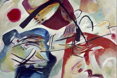 פאזל של Kandinsky avec bleu