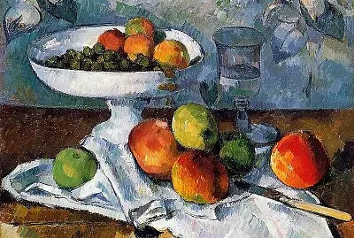 Cézanne nature morte au compotier