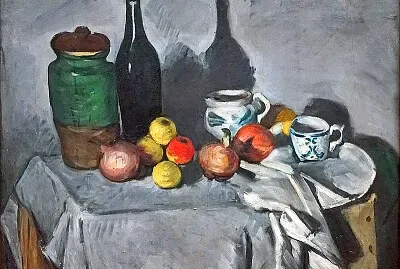 Nature morte aux deux bouteilles