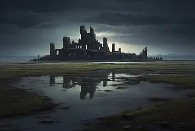 Ancient old city ruins