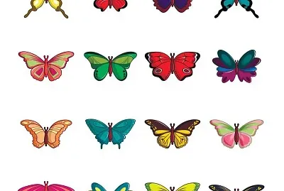 mariposas de colores