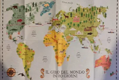 mappa del giro del mondo in 80 giorni
