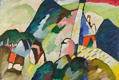Kandinsky village et clocher