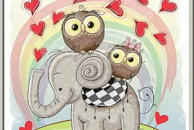 Chouette, un éléphant