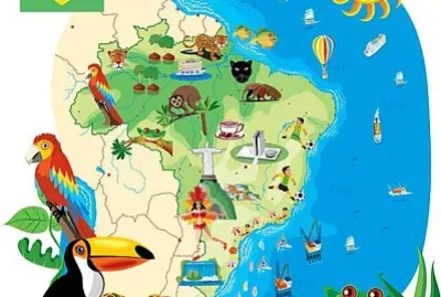 brasilidade mapa ilstrado