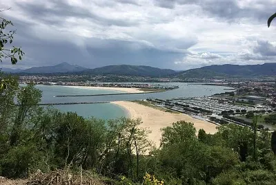 Vue sur Hondarribia et Hendaye hier avant la pluie