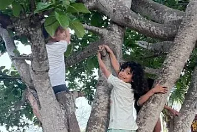 Disfrutando con mis amigos