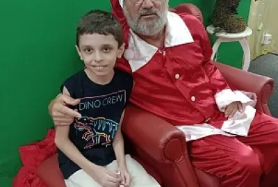MIGUEL COM O PAPPAI NOEL
