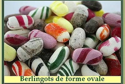 Berlingots de forme ovale