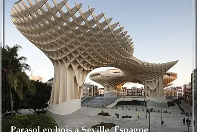 Parasol en bois à Seville