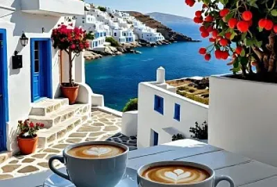 פאזל של Café en Santorini