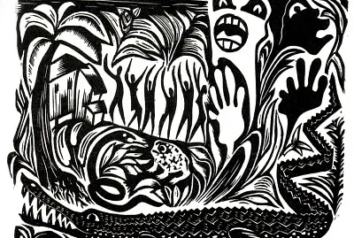 Galo Galecio   "Selva y hombre  "