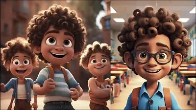 פאזל של No fim ele voltou para a escola com os amigos