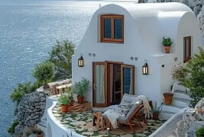 Casita en Santorini