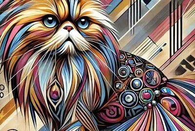 Persian Cat. etsy.com jigsaw puzzle