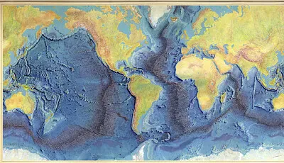 Vintage World Ocean Floor Map (1977) jigsaw puzzle