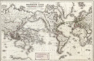 Historical Map of the World (1871) jigsaw puzzle