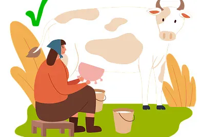 Trato adecuado de una vaca