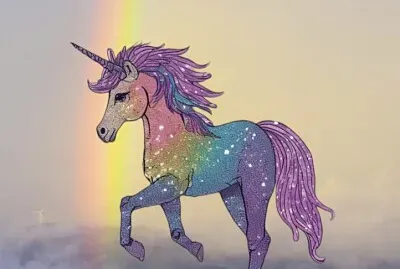 פאזל של les licornes pailletées