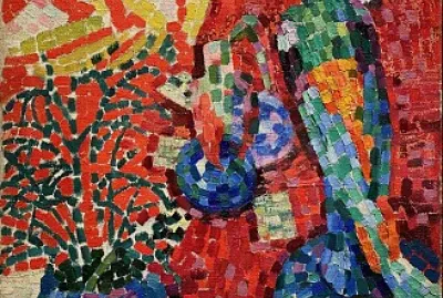 Delaunay nature morte au perroquet