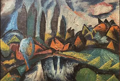 David Burliuk paysage 1912