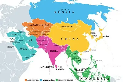 REGIÕES DA ÁSIA jigsaw puzzle