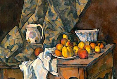 Cezanne pommes et pêches