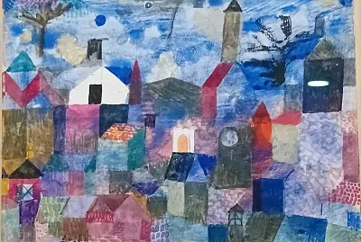 village en bleu
