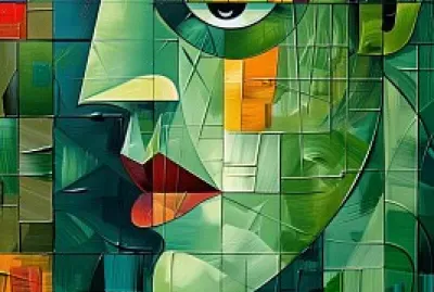 An elegant woman’s fac