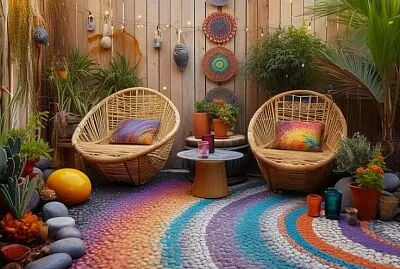 Terraza arco iris