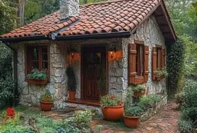 444- CHOZA EN EL BOSQUE