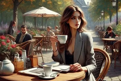 Girl with a cup