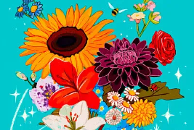 Monte a capa do livro  "Flores-Coletânea de Poemas "