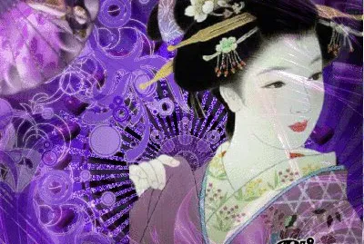 Purple Geisha jigsaw puzzle