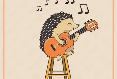Hérisson guitariste