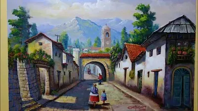 פאזל של Calle pueblo