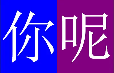 פאזל של 你呢