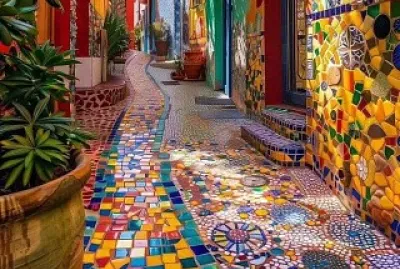 Calle colorida