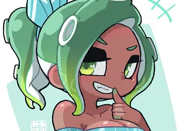 A mischievous Octoling~