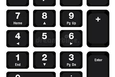 פאזל של teclado numerico