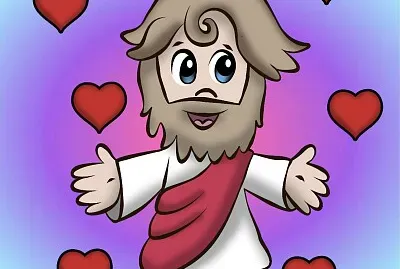 Jesús y su oveja perdida